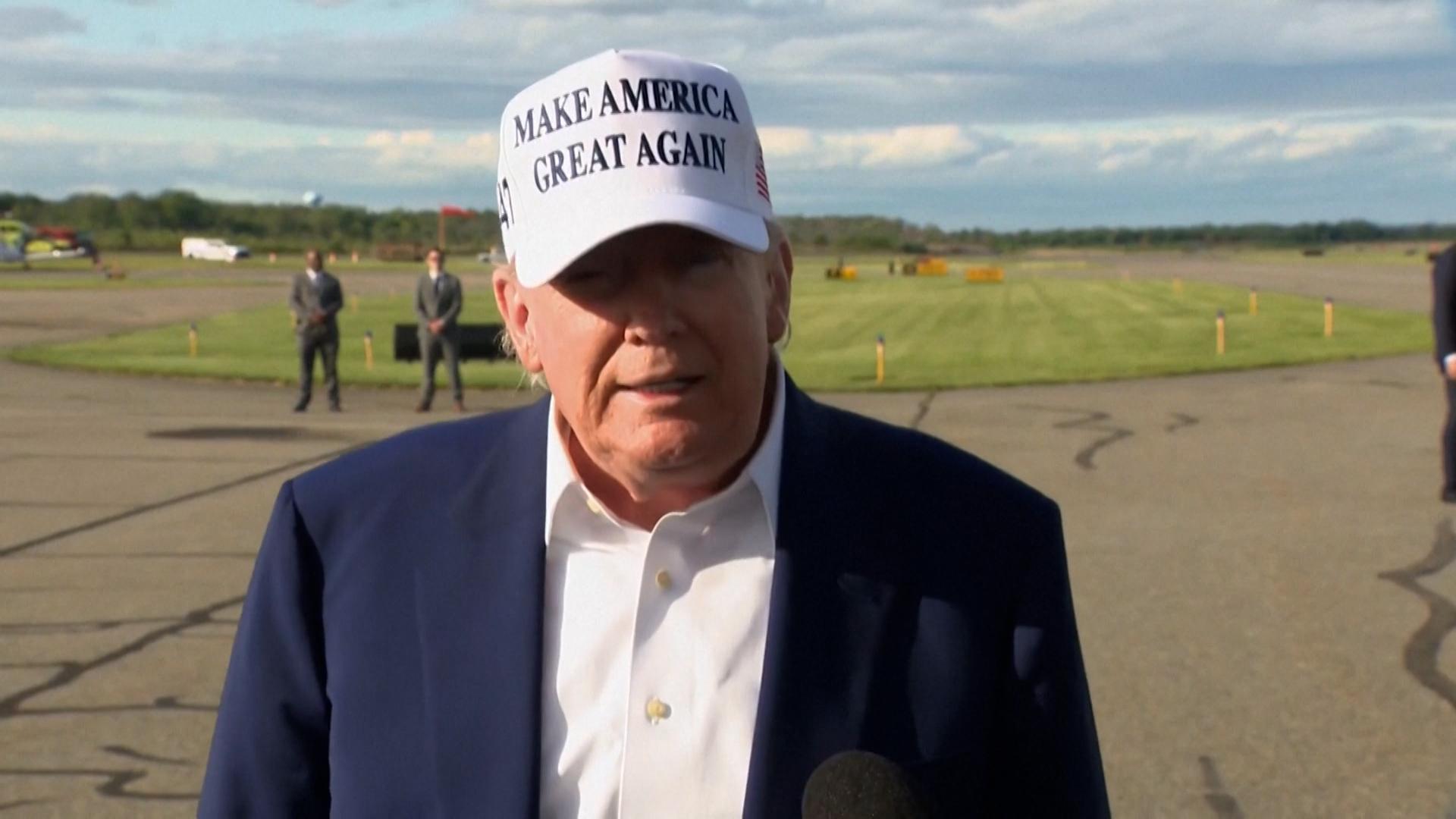 Trump spricht in einem Interview über den Zollstreit mit der EU (25.05.2025)