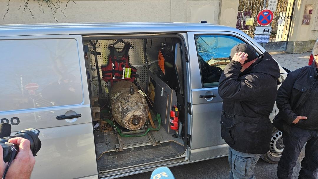 Entschärfte Fliegerbombe in München