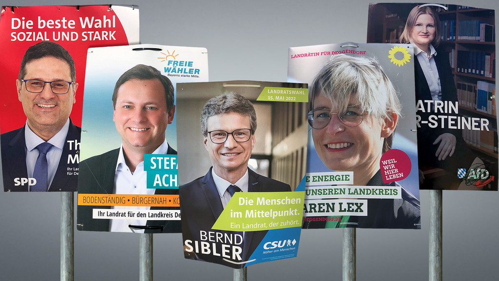 Collage von Wahlplakaten