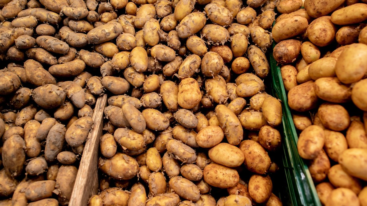 Kartoffeln auf Obst- und Gemüsemarkt