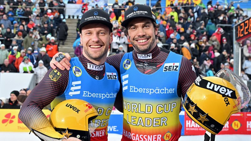 Tobias Wendl/Tobias Arlt gewinnen Gesamtweltcup | Bild: picture alliance/dpa Tobias Wendl/Tobias Arlt gewinnen Gesamtweltcup