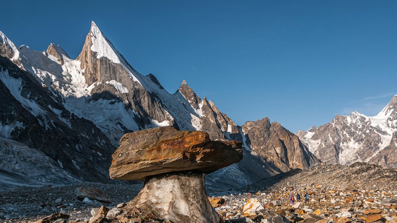 Der Laila Peak im Karakorum, ein steiler und spitzer, sehr hoher Felszacken. (Archivbild) | Bild: picture alliance / robertharding | George Robertson Der Laila Peak im Karakorum, ein steiler und spitzer, sehr hoher Felszacken. (Archivbild)