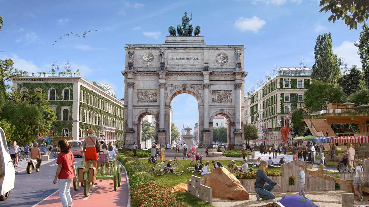 "Zukunftsbilder 2045": So grün könnte München aussehen
