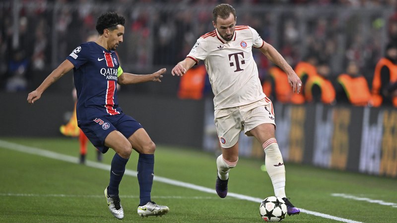 Harry Kane gegen Marquinhos | Bild: picture alliance / imageBROKER | Michael Weber Harry Kane gegen Marquinhos