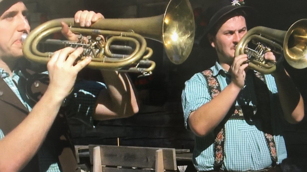 Die zwei Basstrompeter der Tegernseer Tanzlmusi