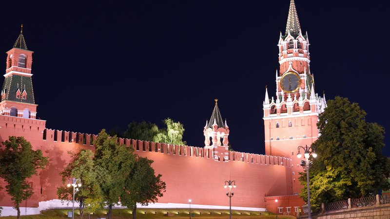 Der Kreml bei Nacht