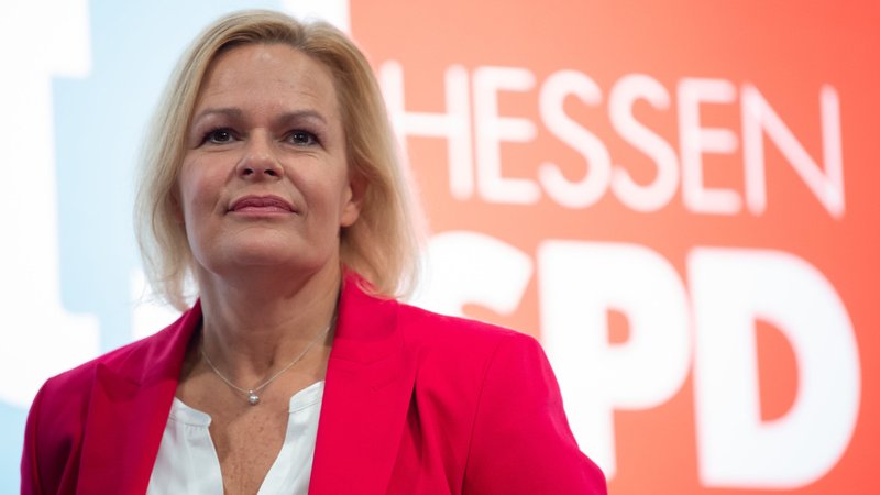 Faeser wird SPD-Spitzenkandidatin in Hessen