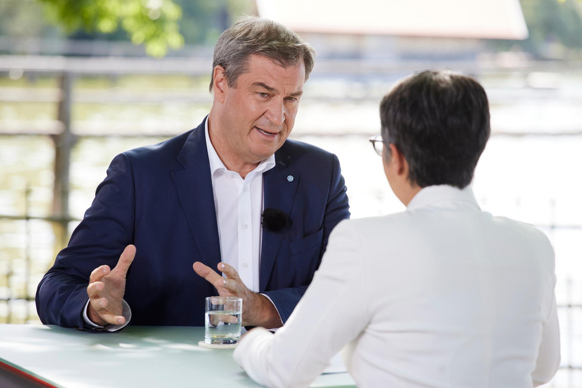 ZDF-Sommerinterview mit Markus Söder
