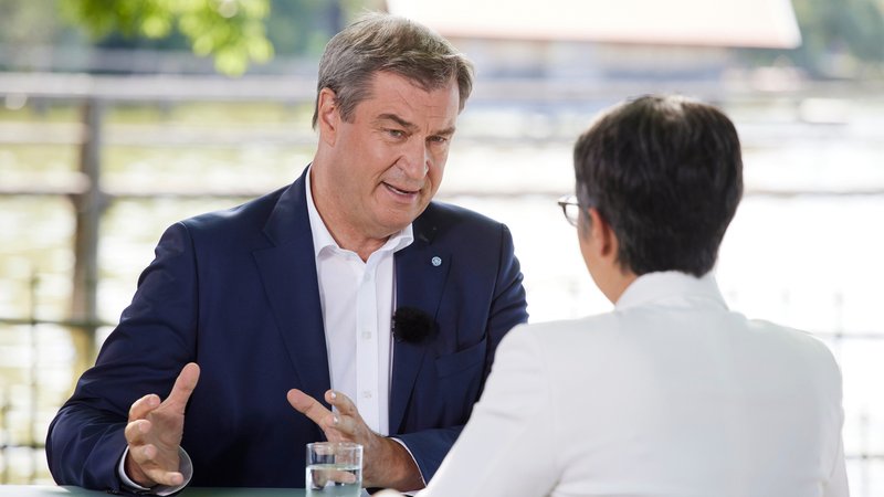 ZDF-Sommerinterview mit Markus Söder