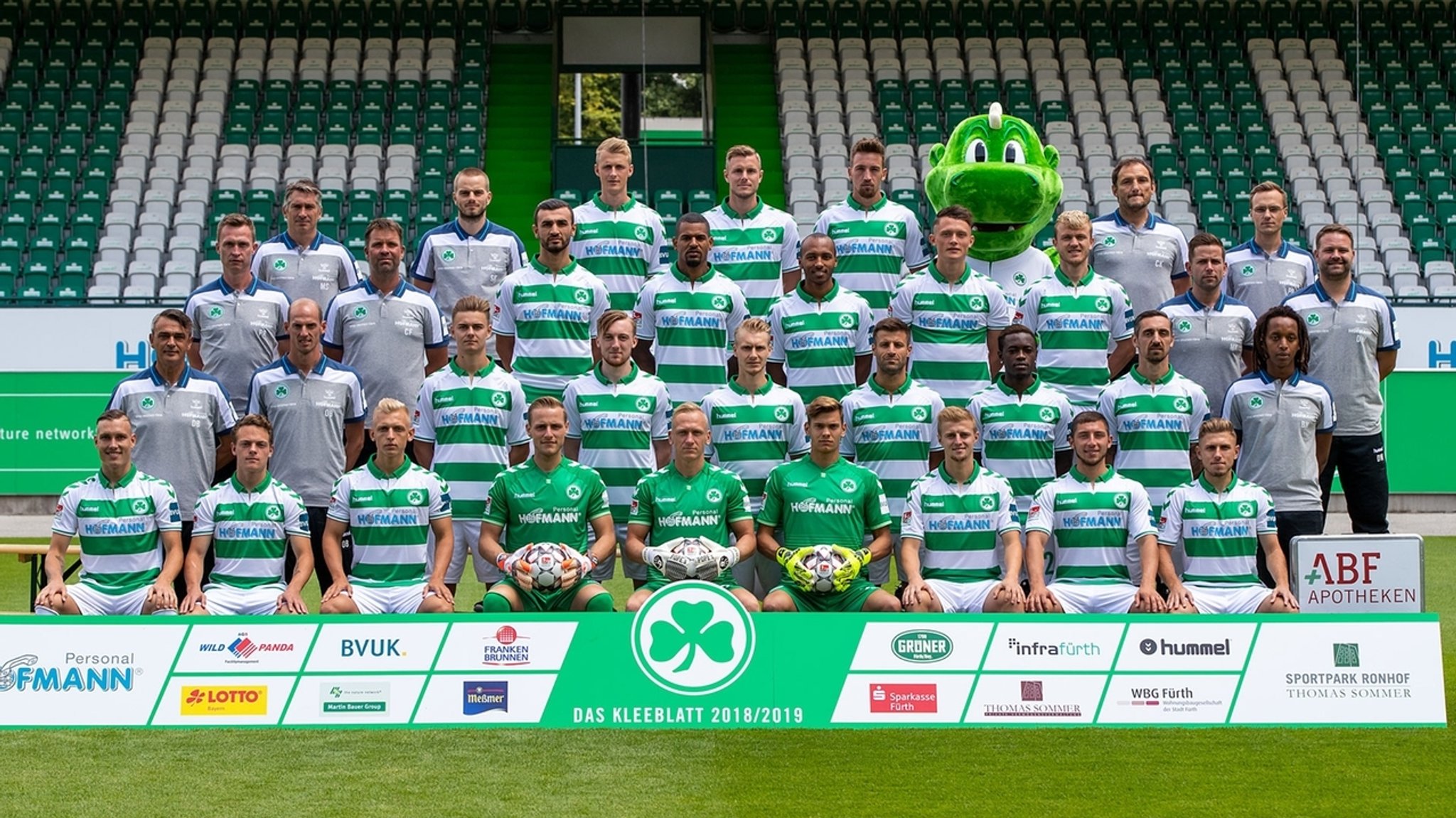 SpVgg Greuther Fürth - Mannschaftsfoto vor der Saison 2018/19