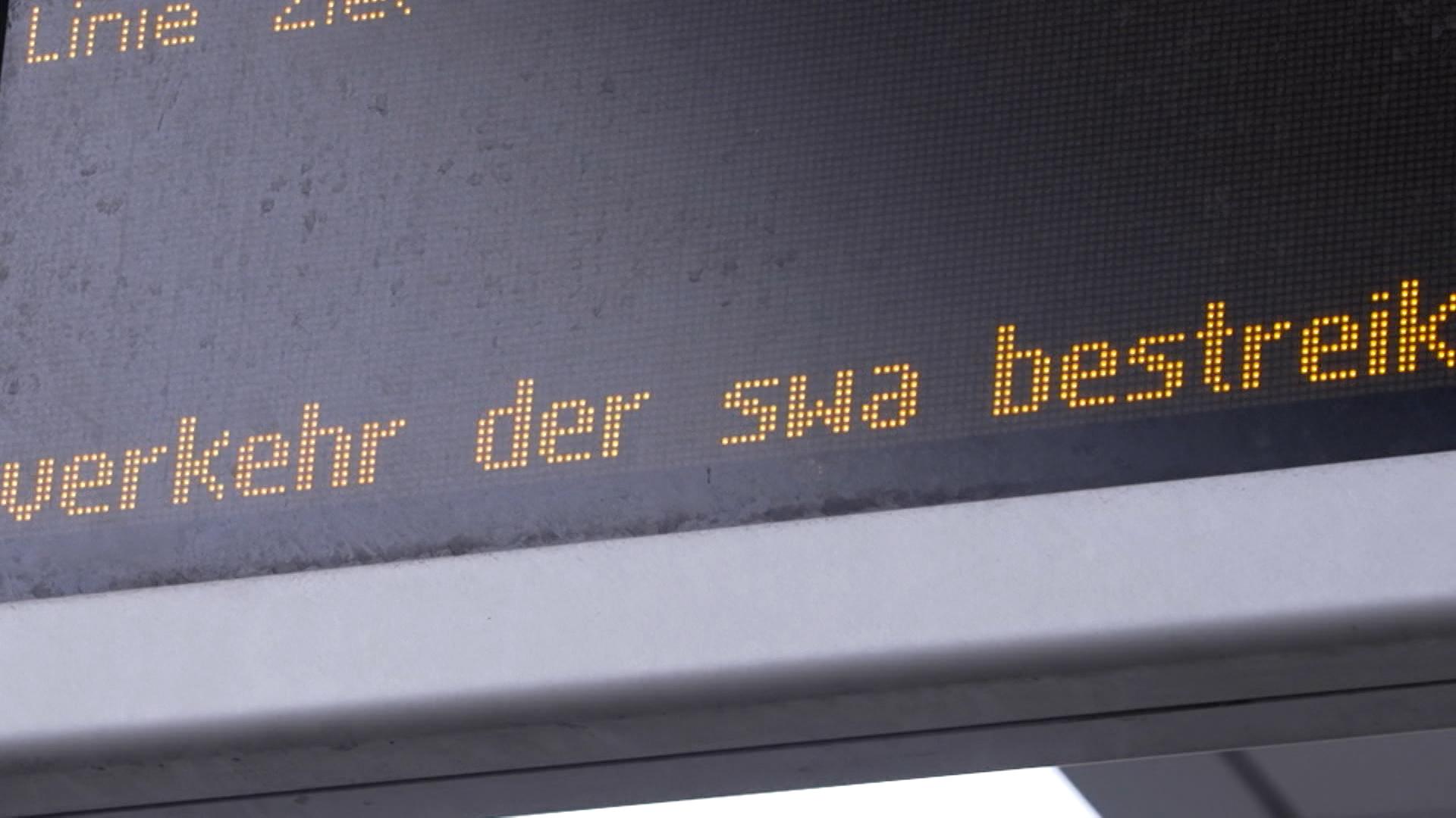 Neue Warnstreiks im Nahverkehr