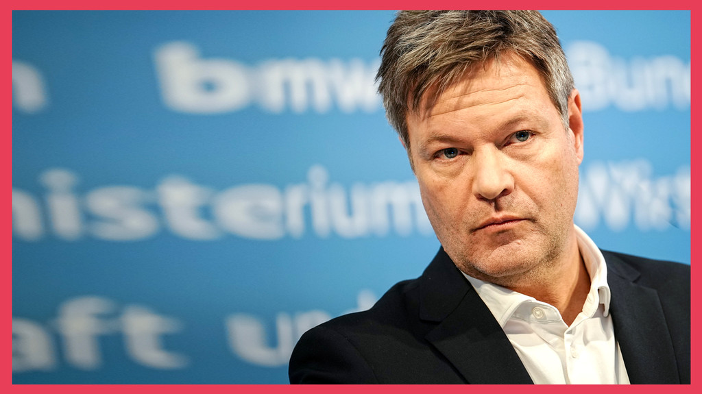Ein Mann mit Hemd und Sakko, kürzere, graumelierte Haare, Dreitagebart: Es ist Bundeswirtschaftsminister Robert Habeck von den Grünen. | Bild: picture alliance | Kay Nietfeld, Montage: BR Ein Mann mit Hemd und Sakko, kürzere, graumelierte Haare, Dreitagebart: Es ist Bundeswirtschaftsminister Robert Habeck von den Grünen.