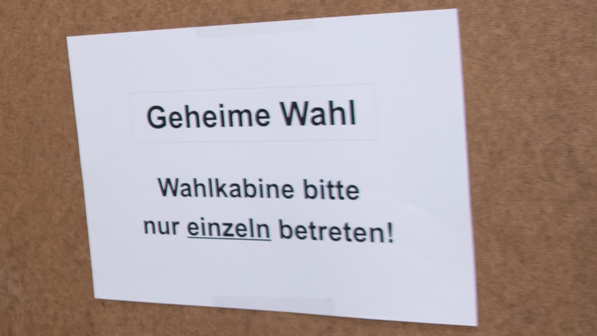 Die Wahl hat geheim zu sein