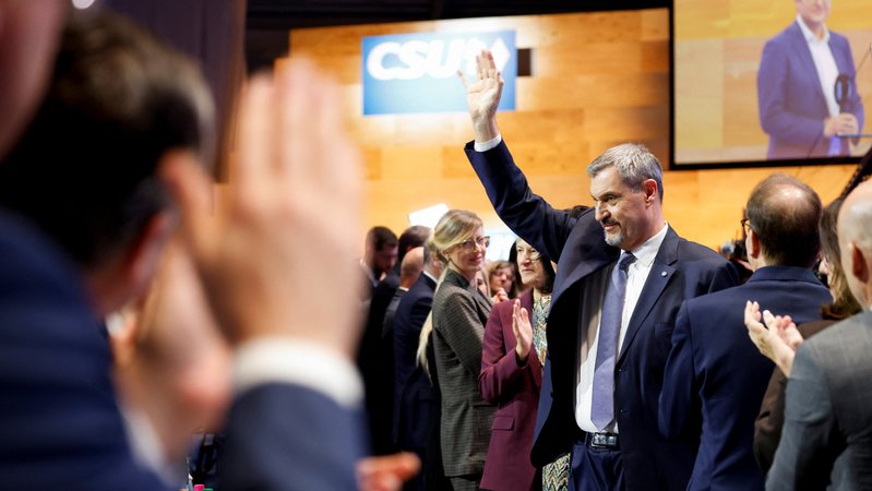 CSU-Chef Markus Söder in München | Bild: REUTERS/Michaela Stache CSU-Chef Markus Söder in München