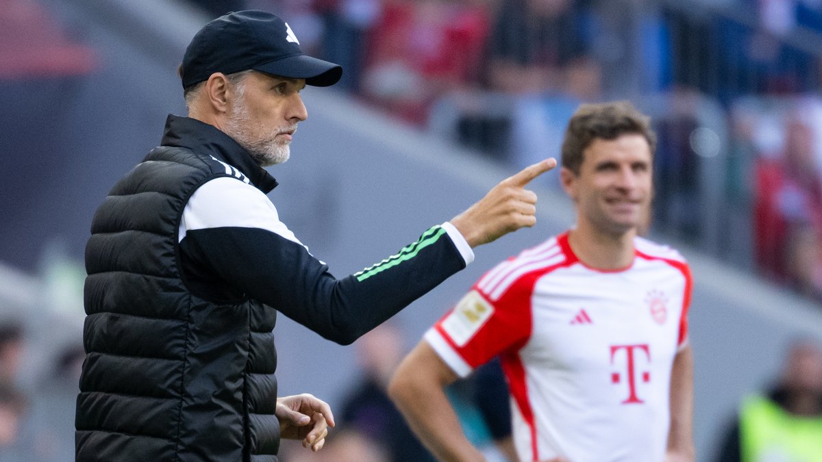 FC-Bayern-Trainer Thomas Tuchel und Thomas Müller