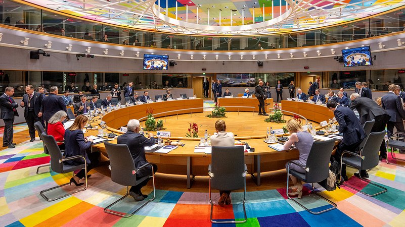 In Brüssel findet der letzte EU-Gipfel des Jahres statt. | Bild: picture alliance/dpa | Michael Kappeler In Brüssel findet der letzte EU-Gipfel des Jahres statt.