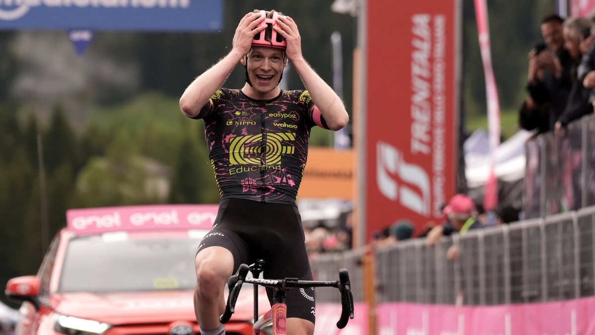 Georg Steinhauser gewinnt die 17. Etappe des Giro d'Italia.