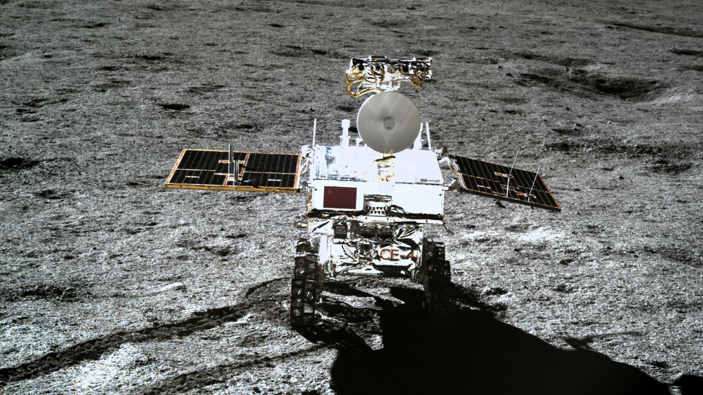 Mond-Rover Yutu 2, aufgenommen von der Mondsonde Chang'e 4