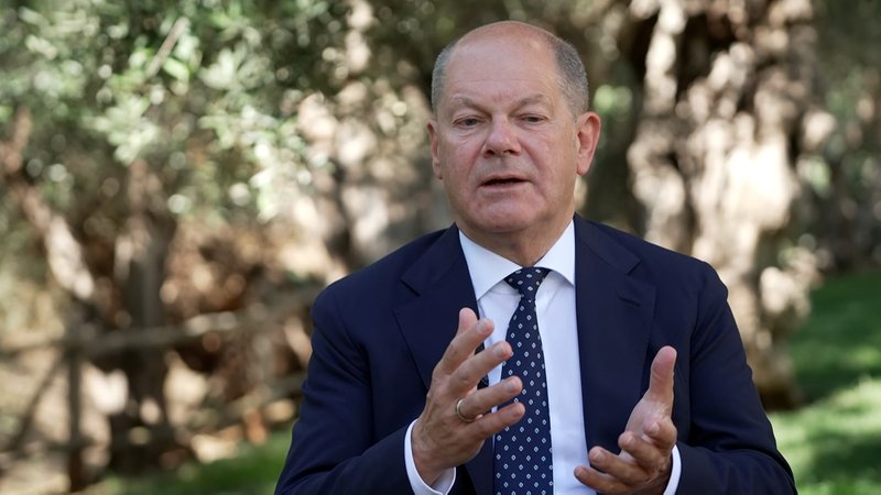 Olaf Scholz im ARD-Interview zur Kanzlerkandidatur | Bild: BR Olaf Scholz im ARD-Interview zur Kanzlerkandidatur