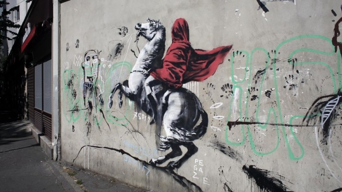 Neue Straßenkunst von "Banksy" in Paris entdeckt 