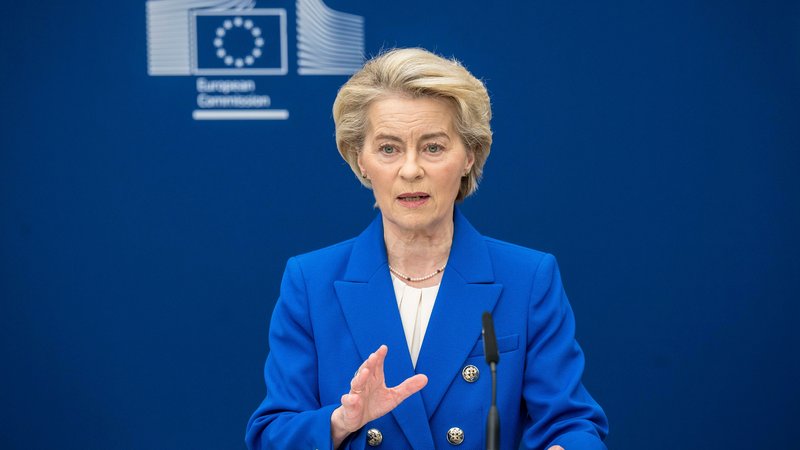 EU-Kommissionspräsidentin Ursula von der Leyen in Brüssel (Bild vom 4.3.2025) | Bild: picture alliance / WIKTOR DABKOWSKI | WIKTOR DABKOWSKI EU-Kommissionspräsidentin Ursula von der Leyen in Brüssel (Bild vom 4.3.2025)