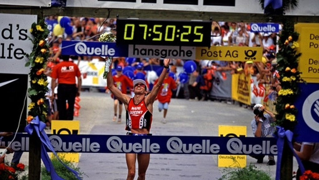 Triathlet Luc van Lierde 1997