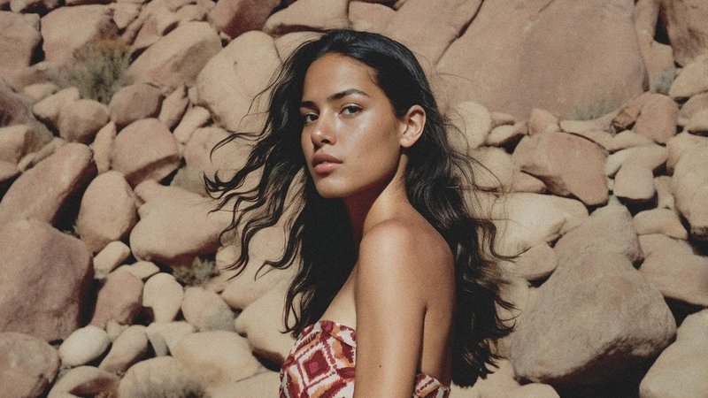 Diese Frau existiert nicht: Eines der KI-generierten Models von Mango | Bild: Mango Diese Frau existiert nicht: Eines der KI-generierten Models von Mango