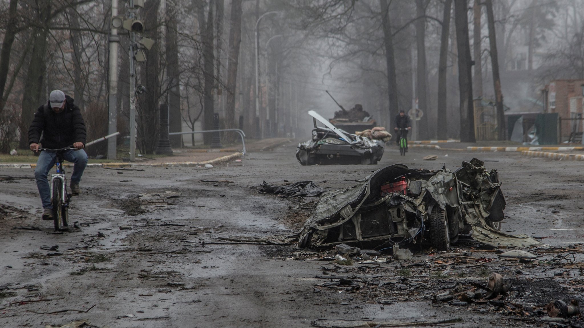 Der Vorort Butscha nach dem Rückzug der russischen Armee