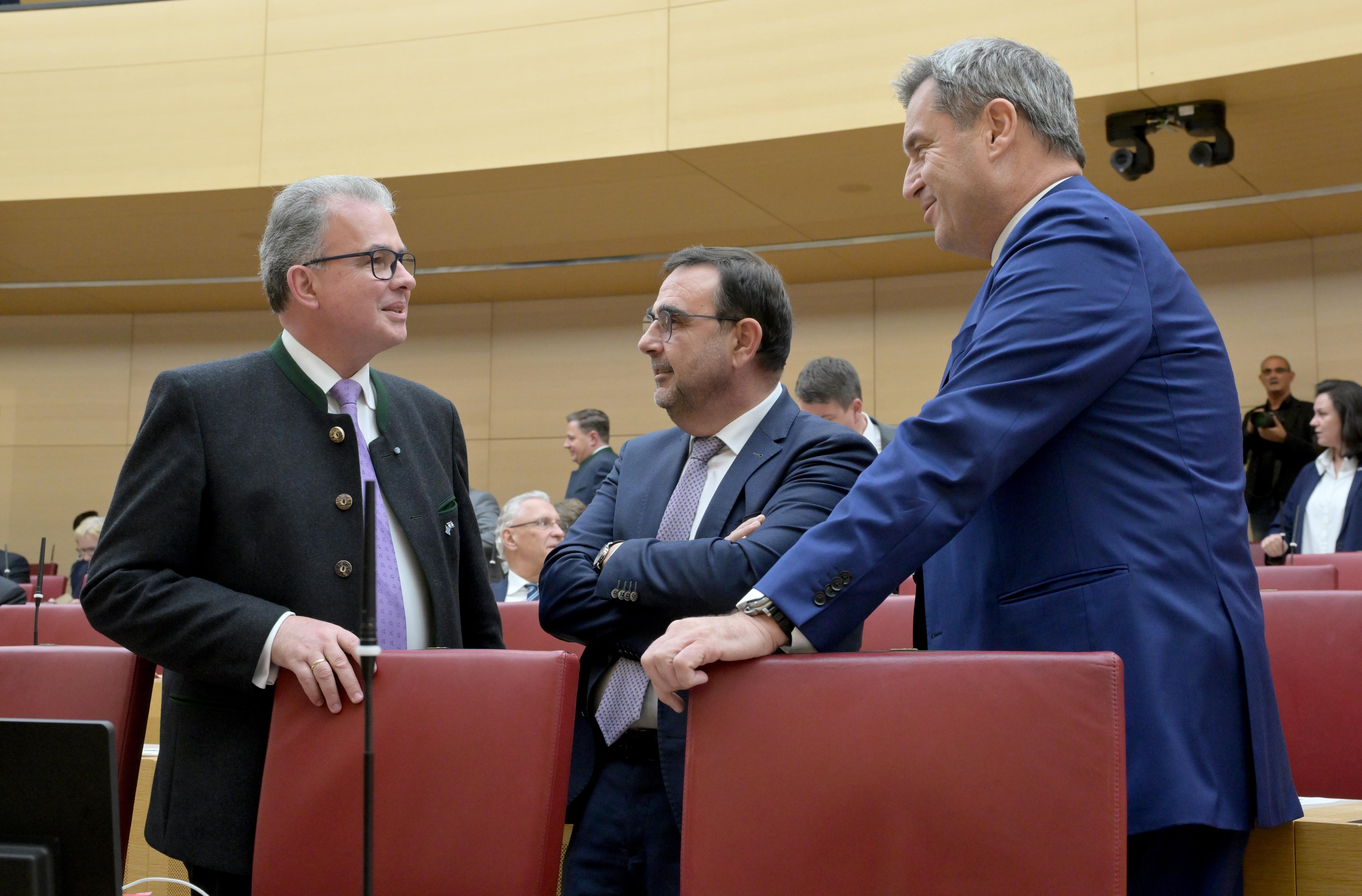 Archivbild: Florian Streibl, Klaus Holetschek, Markus Söder