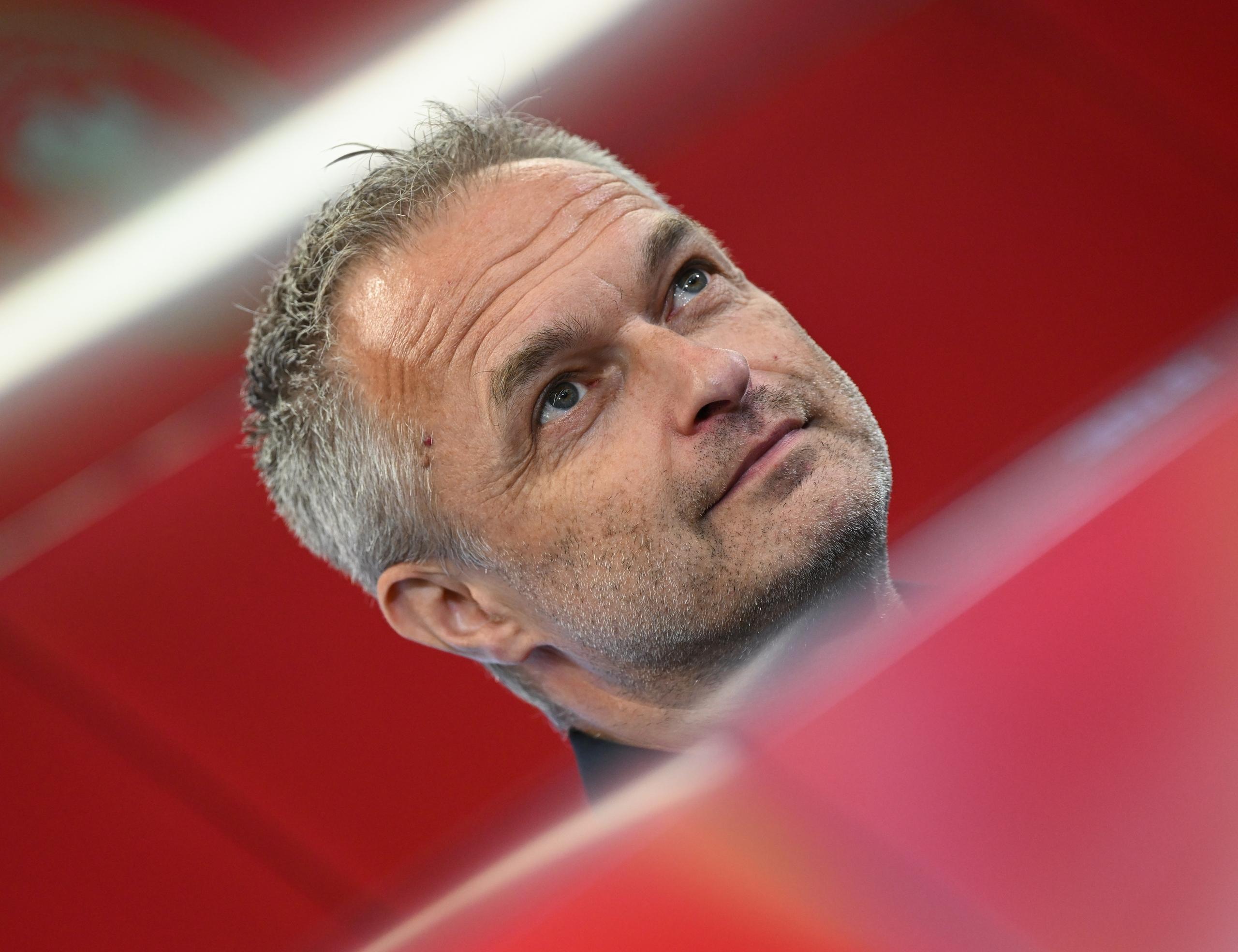 Christian Wück, Trainer der deutschen Frauenfußball-Nationalmannschaft, bei seiner Vorstellung durch den DFB