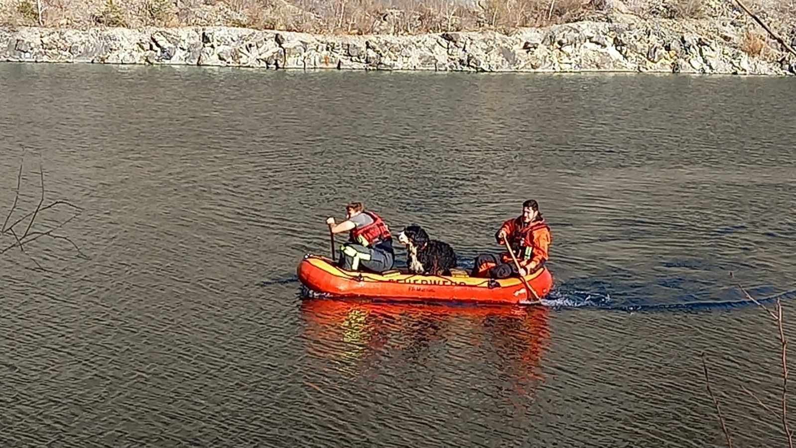 Feuerwehr rettet abgestürzten Hund im Murnauer Moos mit Boot BR24