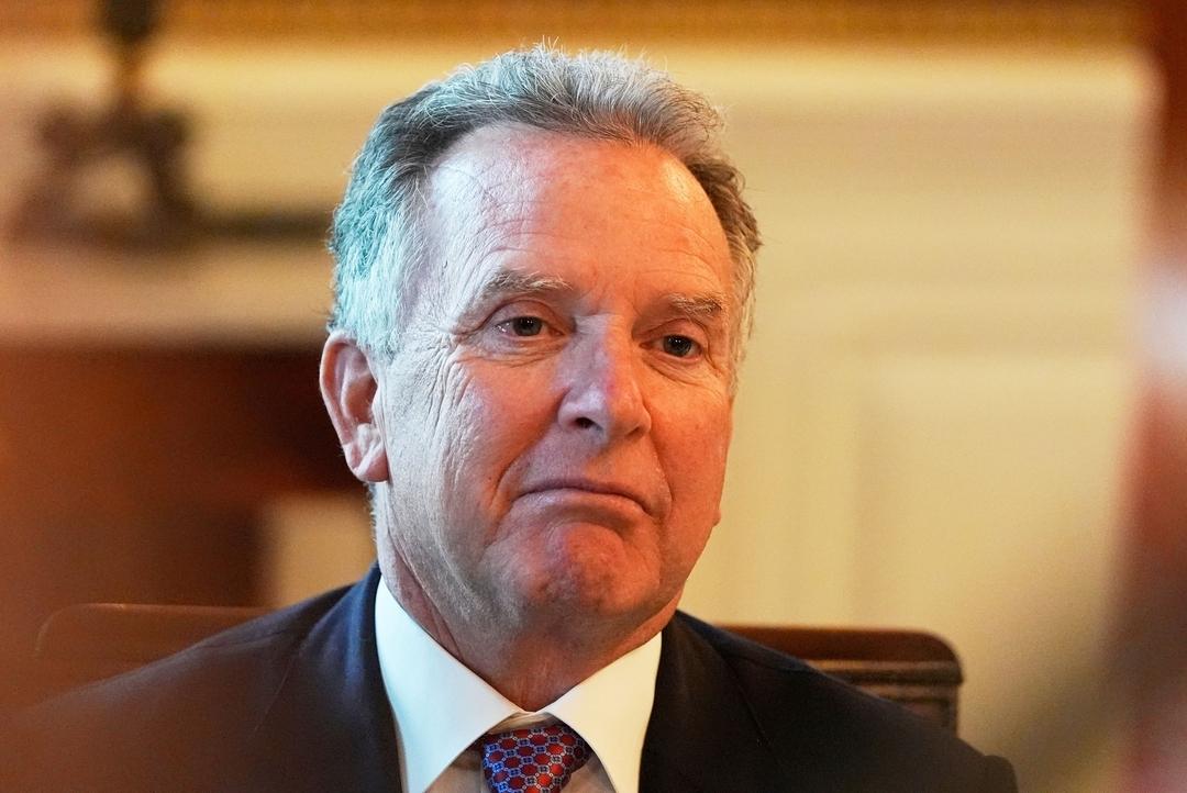 Der Sondergesandte des Weißen Hauses, Steve Witkoff, im Blue Room des Weißen Hauses in Washington.