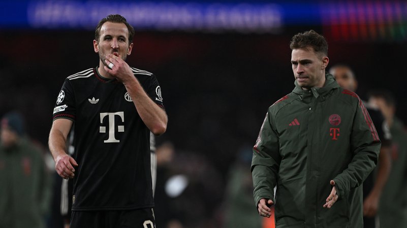 Harry Kane (l.) und Joshua Kimmich | Bild: picture-alliance/dpa Harry Kane (l.) und Joshua Kimmich