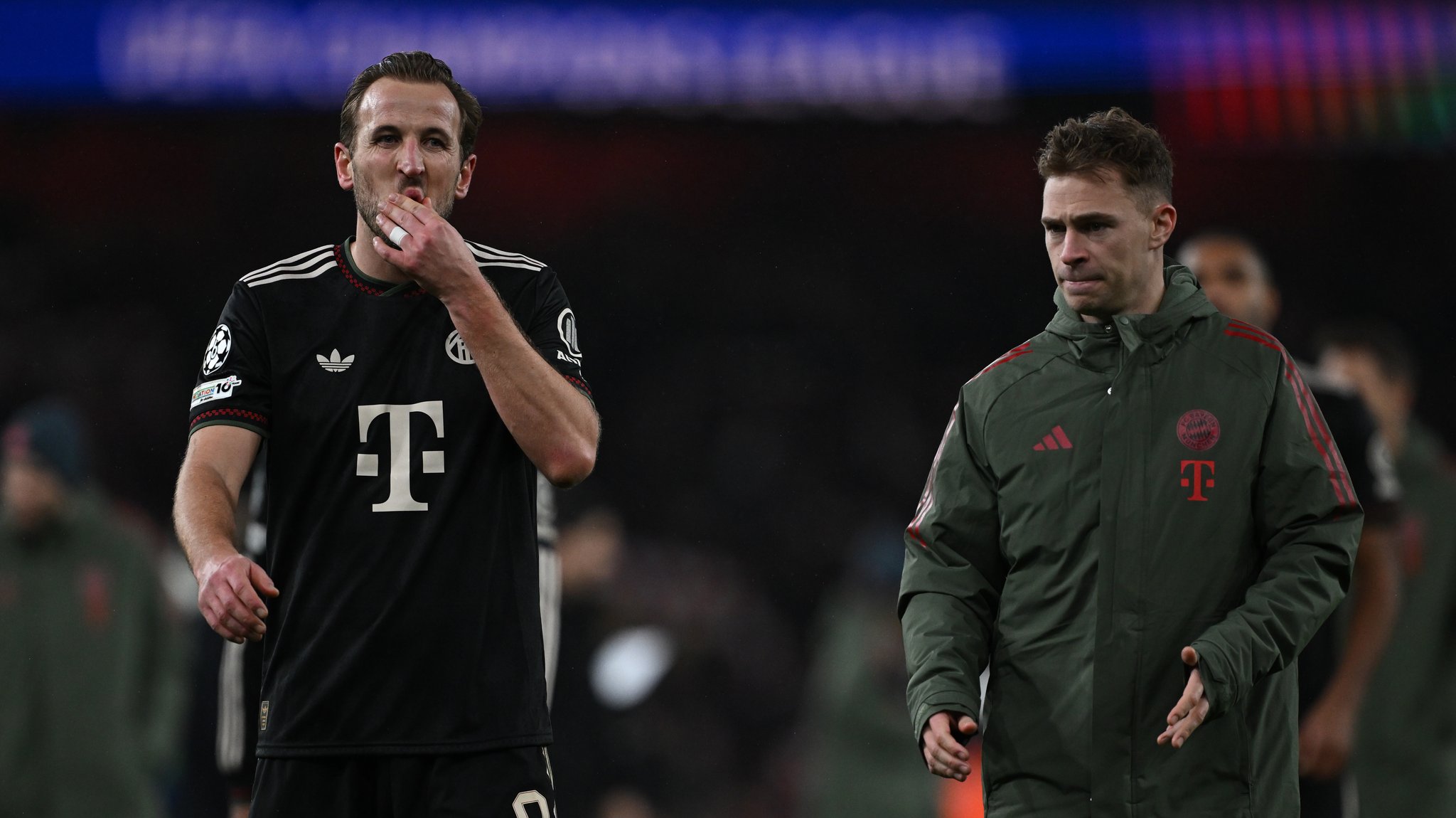 Harry Kane (l.) und Joshua Kimmich