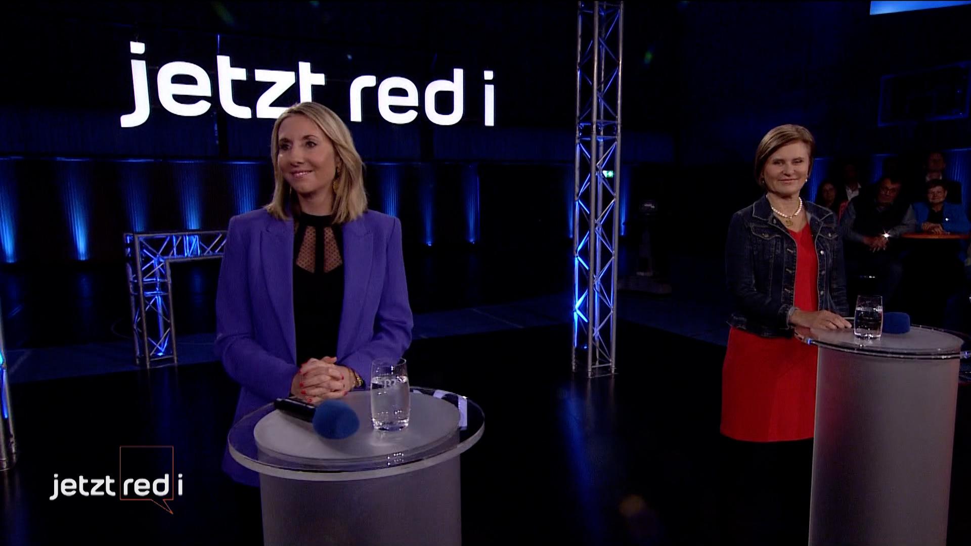 Anna Stolz (Freie Wähler) und Simone Strohmayr (SPD) bei "jetzt red i"