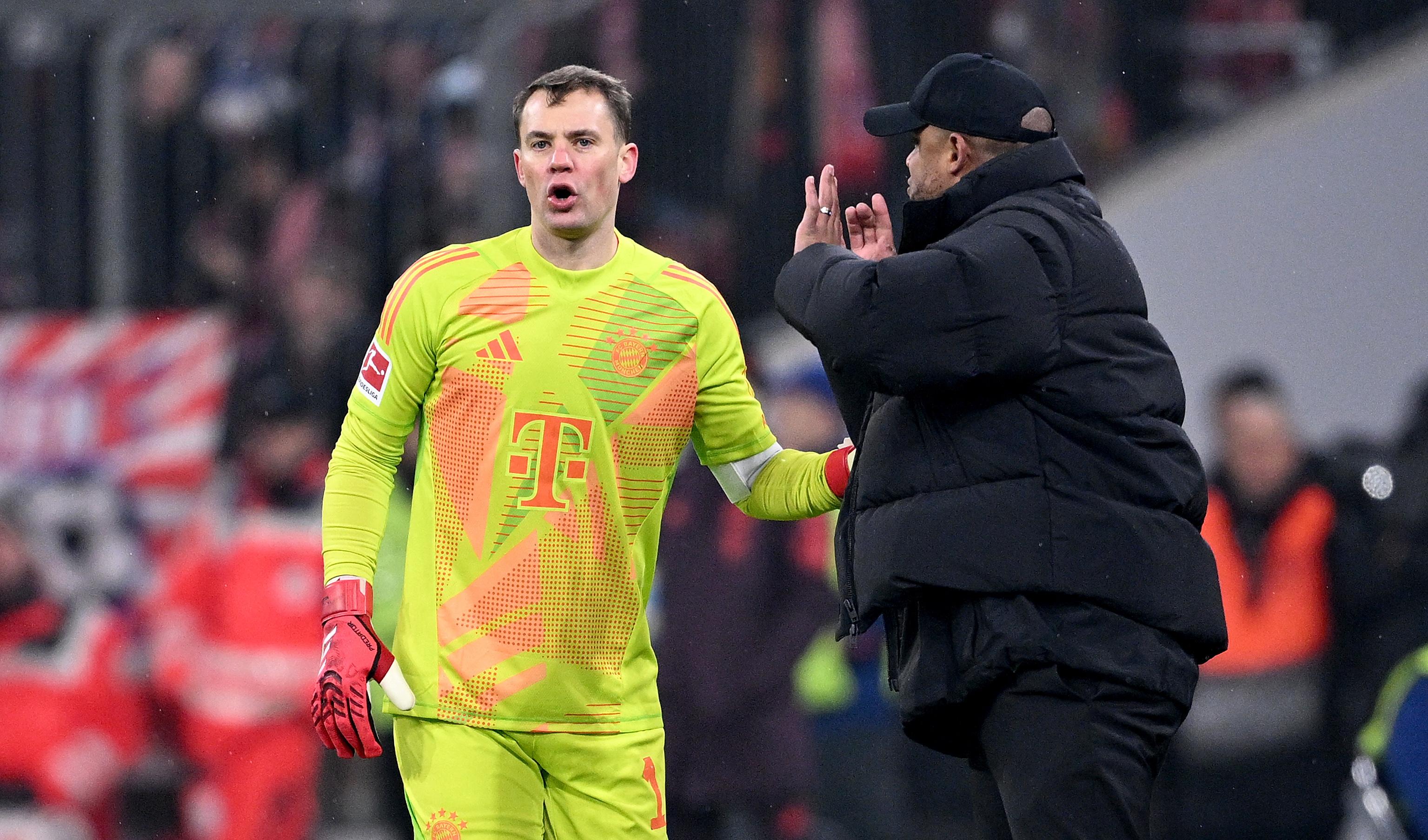 Manuel Neuer und Vincent Kompany vom FC Bayern München