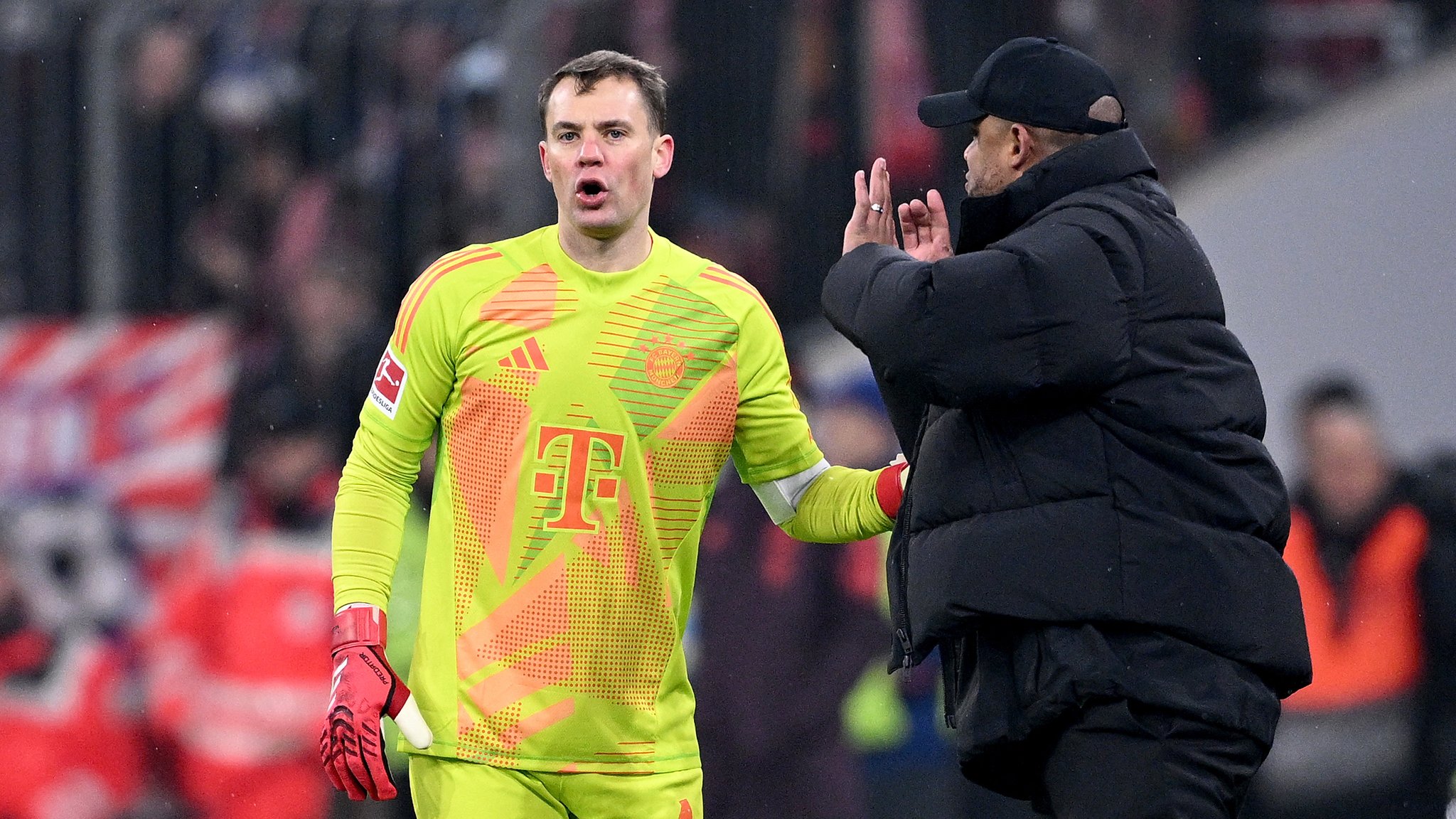 Manuel Neuer und Vincent Kompany vom FC Bayern München