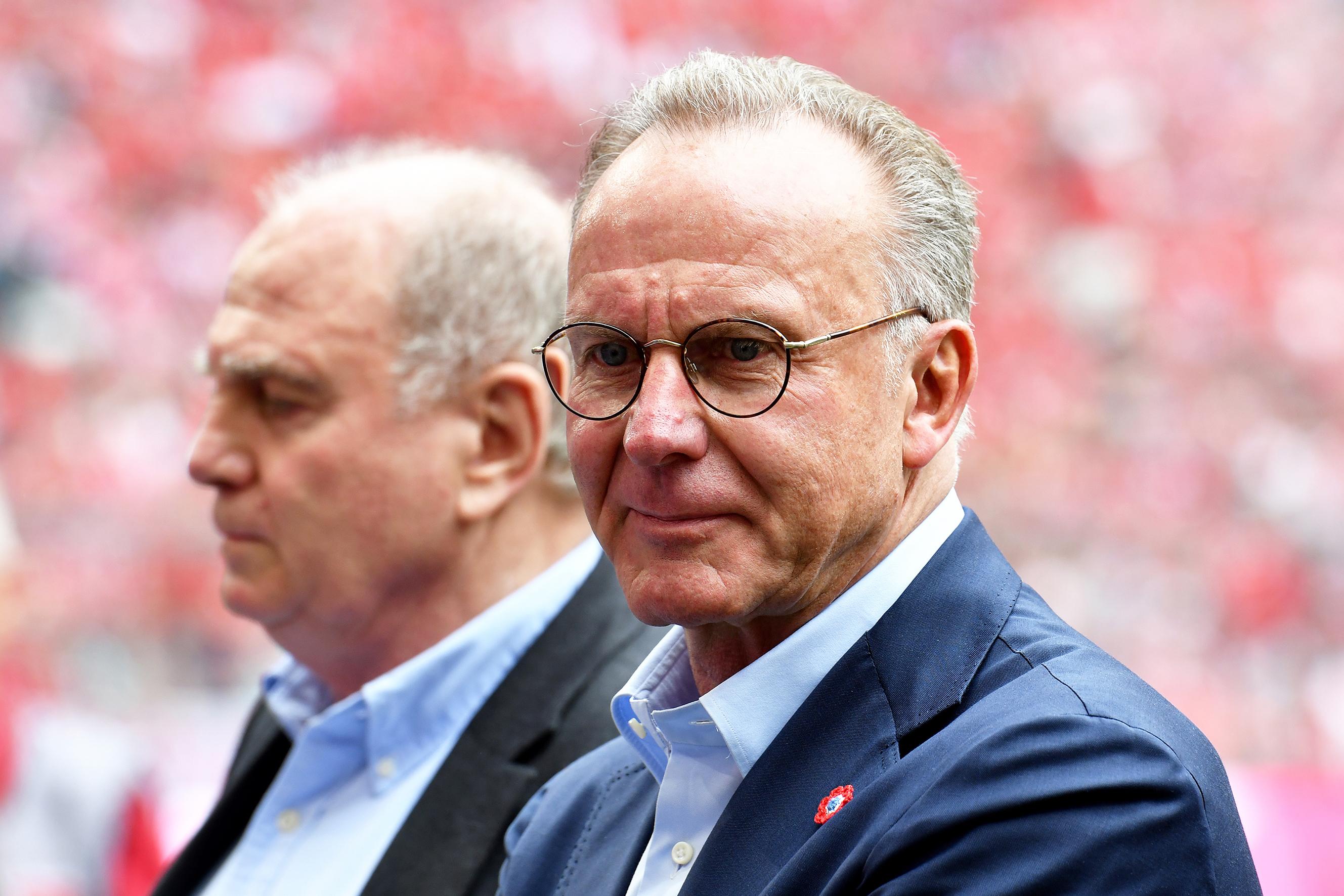 Uli Hoeneß und Karl-Heinz Rummenigge (Archivbild) | Bild:picture-alliance/dpa