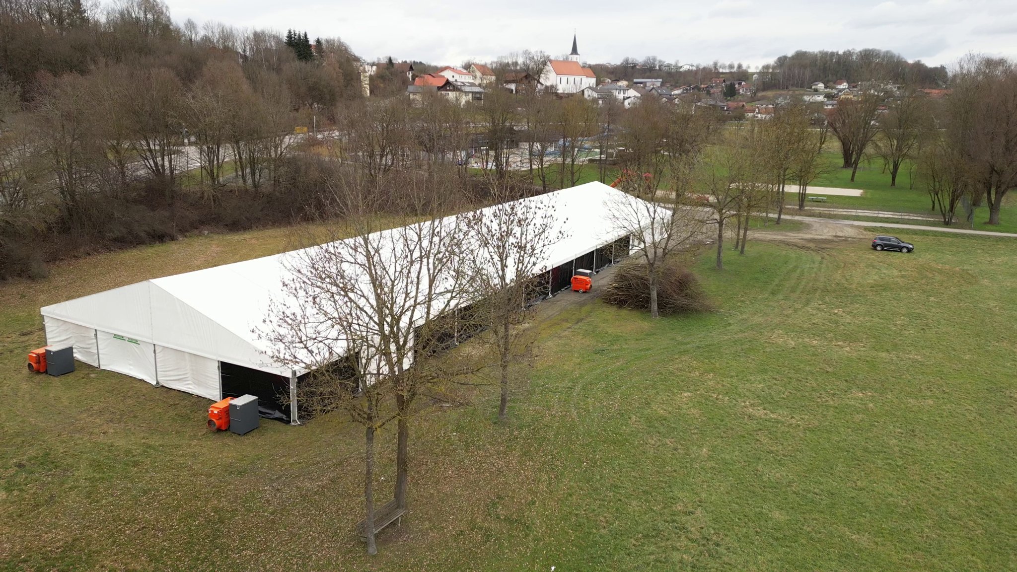 Das beheizbare Zelt in Marklkofen-Steinberg