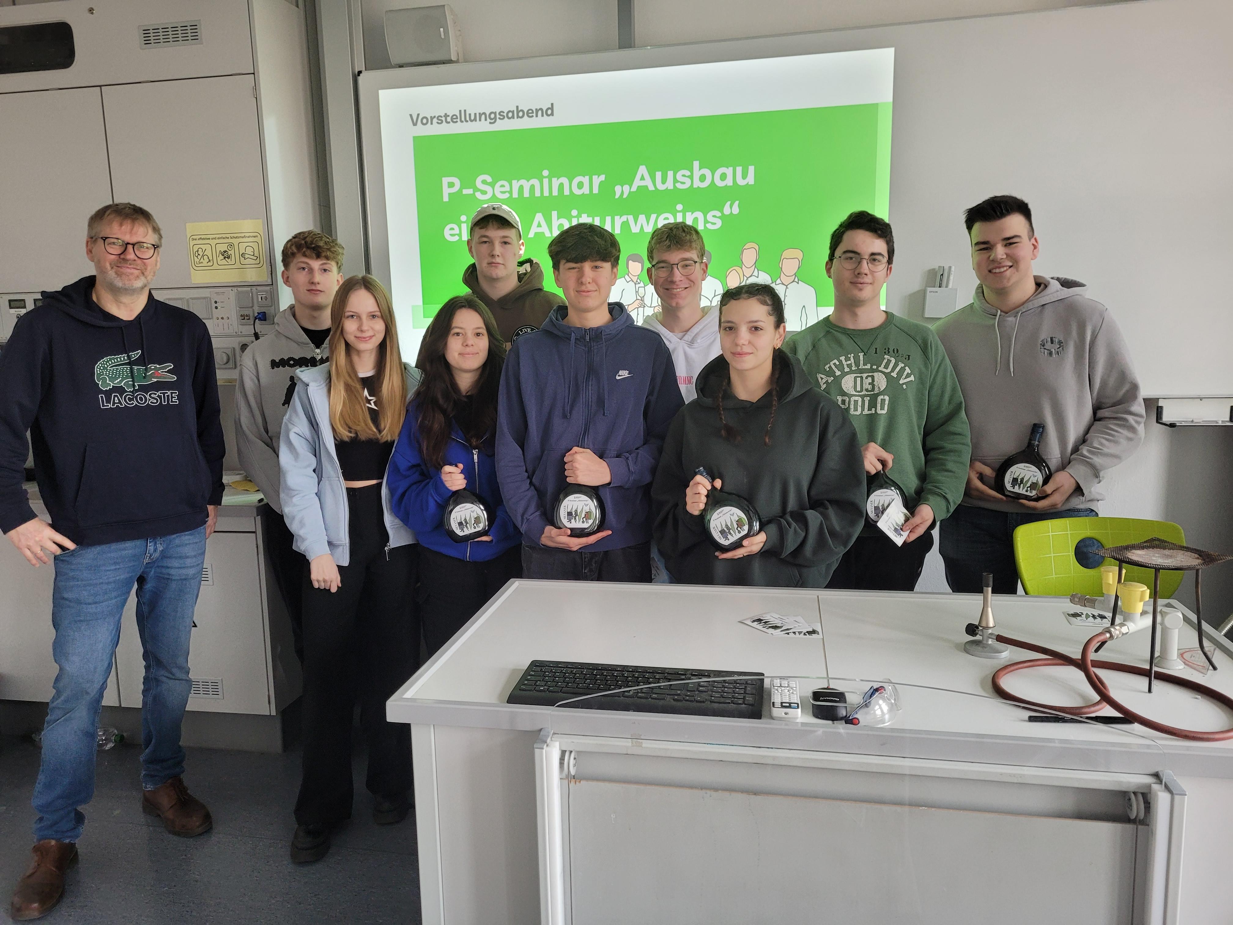 P-Seminar-Gruppe des Würzburger Riemenschneider-Gymnasiums