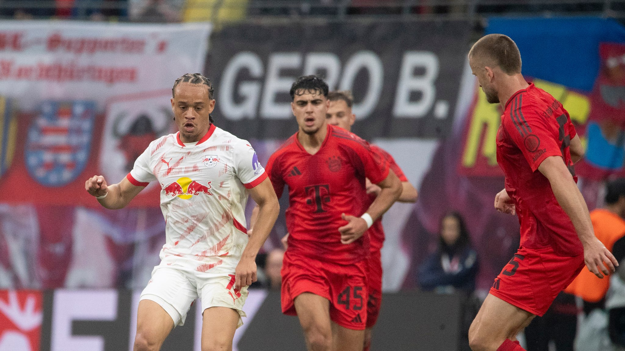 Spielszene RB Leipzig - Bayern München 