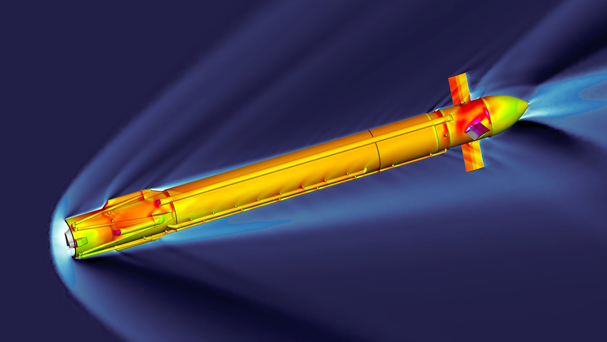 Die senkrecht landende Rakete Callisto.