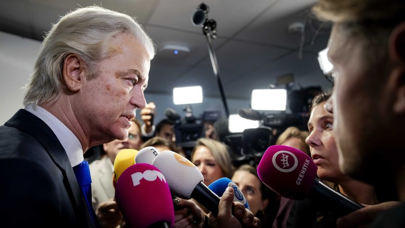 Geert Wilders (PVV) nach einer Koalitionsanhörung im Abgeordnetenhaus (Foto vom 02.06.2025) | Bild: picture alliance / ANP|Robin van Lonkhuijsen Geert Wilders (PVV) nach einer Koalitionsanhörung im Abgeordnetenhaus (Foto vom 02.06.2025)