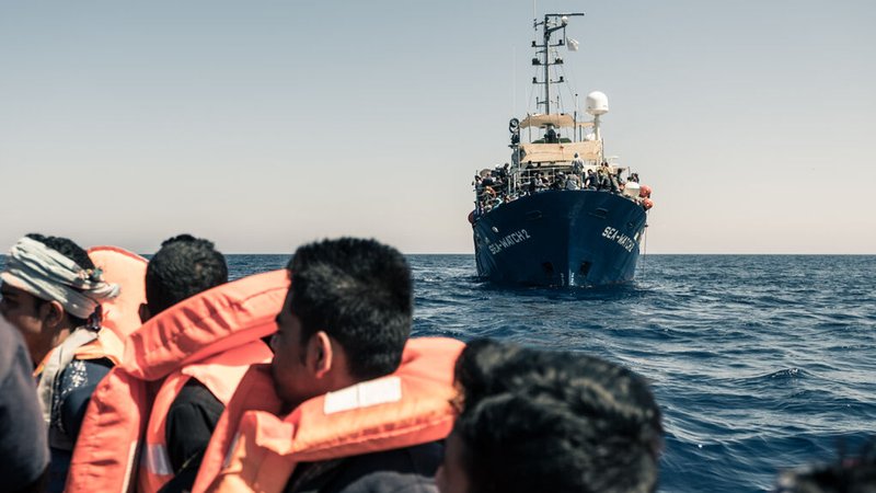 Flüchtlinge im Mittelmeer (Symbolbild)