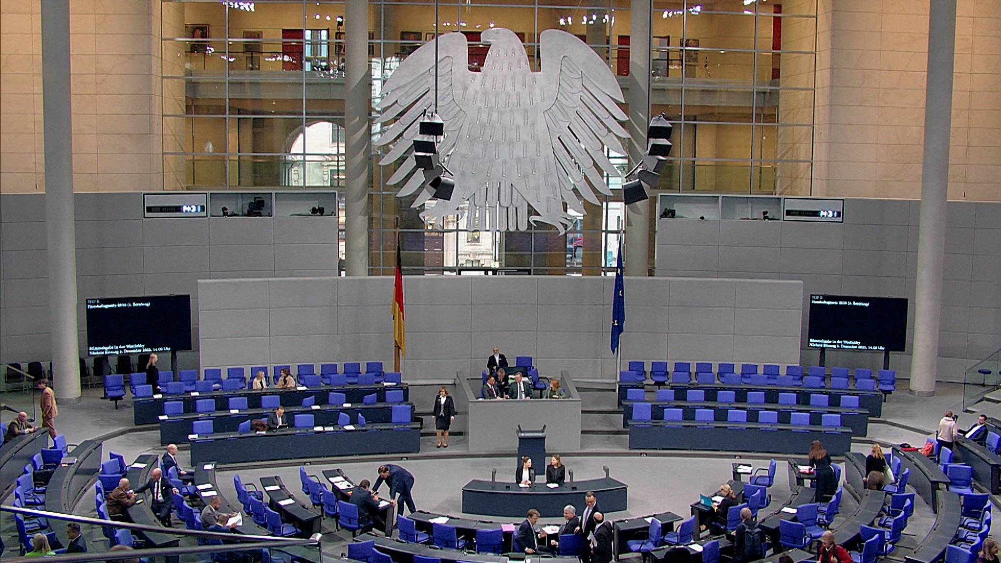 Blick auf dem Plenarsaal im Deutschen Bundestag. | Bild: BR Blick auf dem Plenarsaal im Deutschen Bundestag.