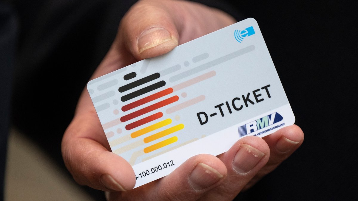 Ein "D-Ticket" im Chipkartenformat 