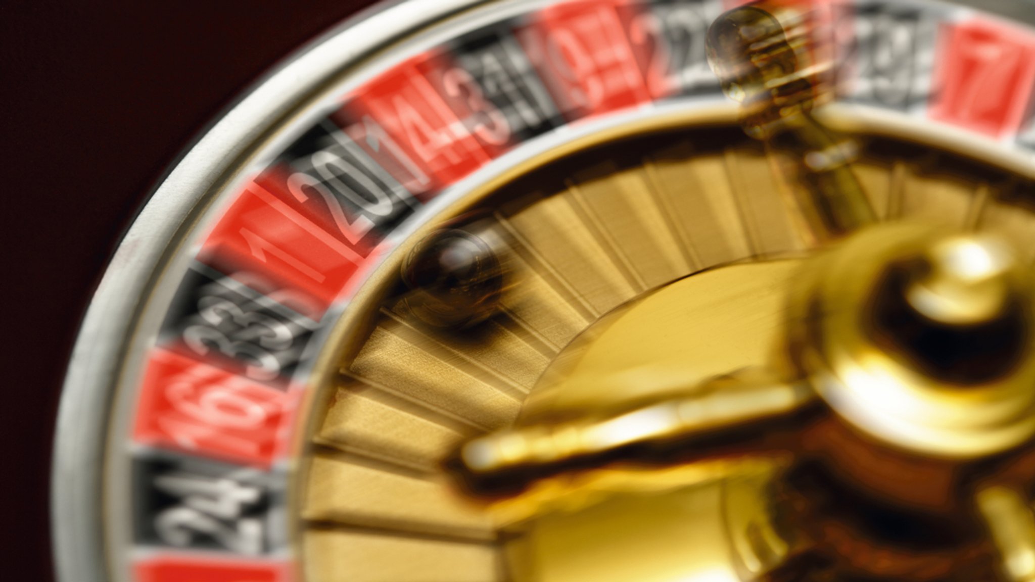 Ein sich drehendes Roulette.
