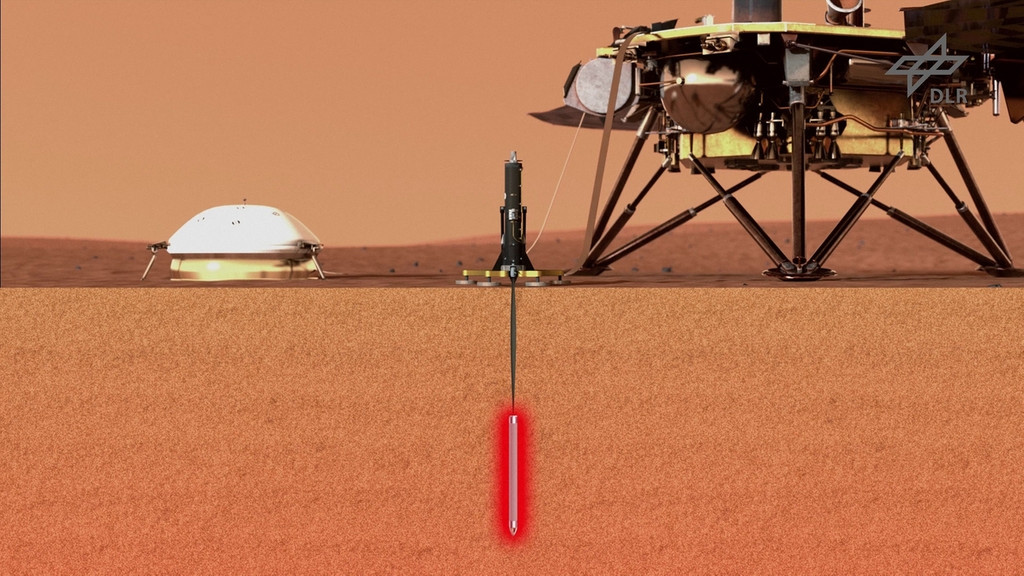 Mars-Lander InSight (künstlerische Darstellung)