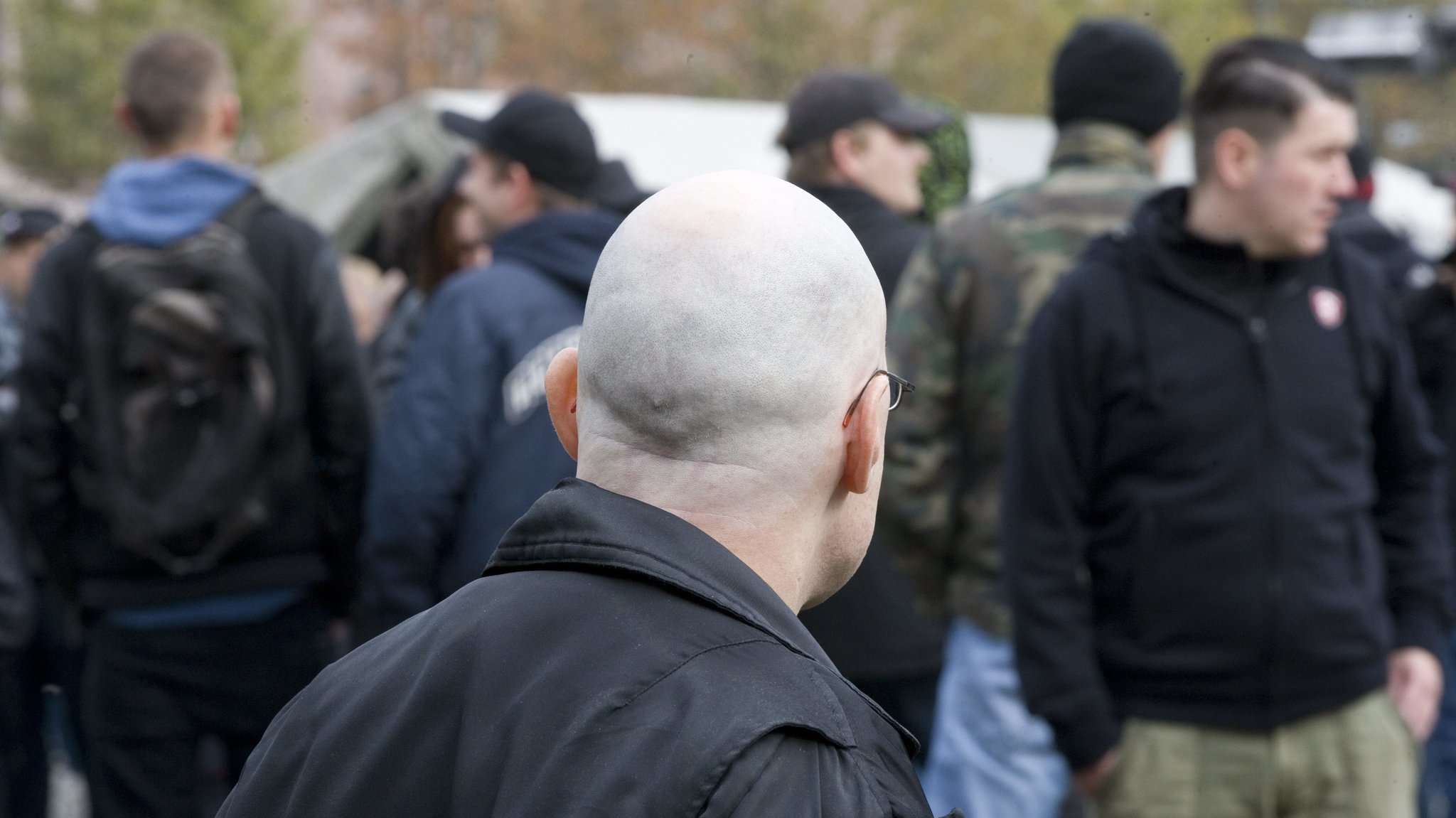 Nazi-Aufmarsch bei einer Demonstration (Symbolbild)