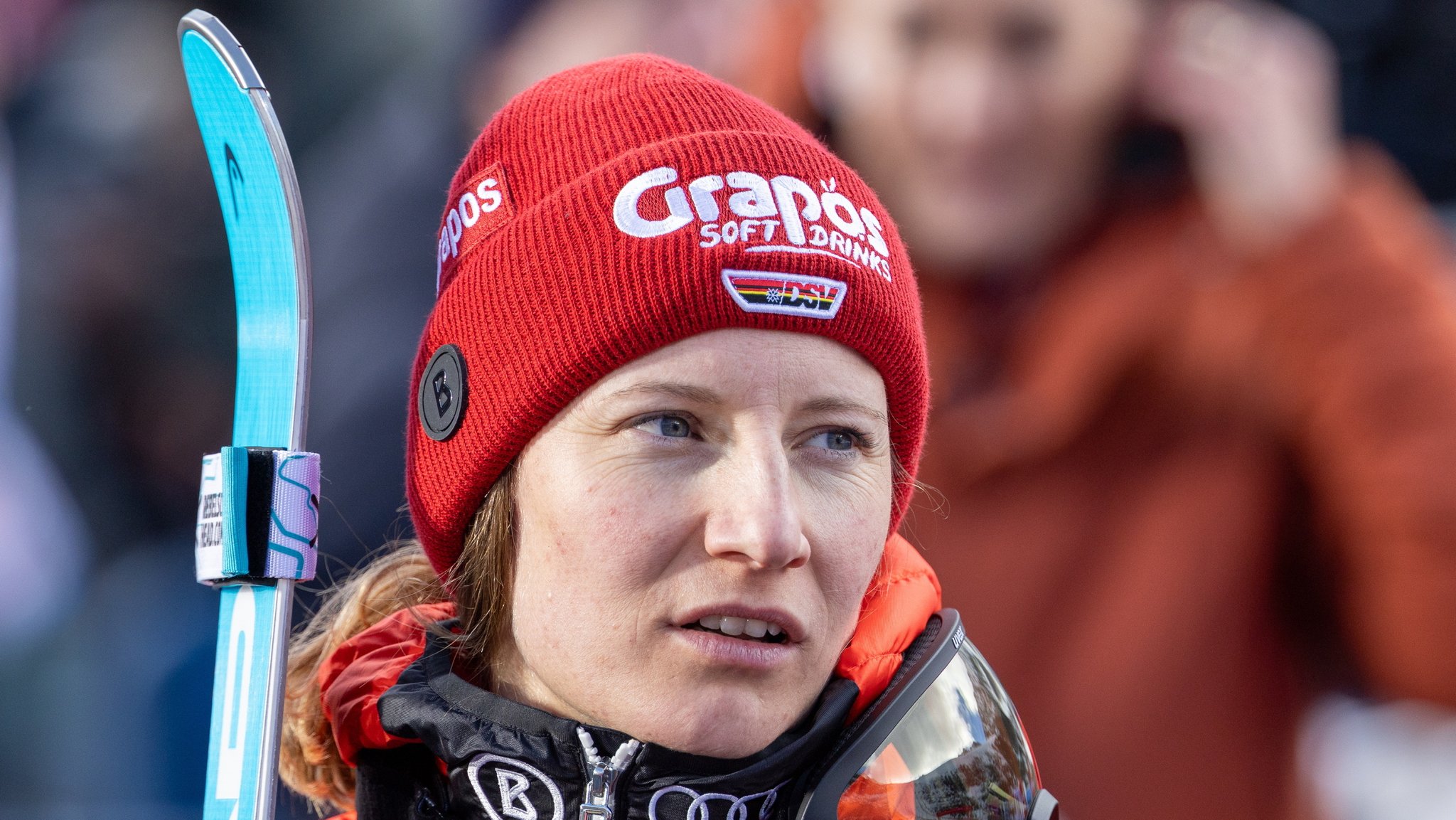 Lena Duerr während dem 2. Lauf im Riesentorlauf der Frauen am Rettenbachferner in Sölden.